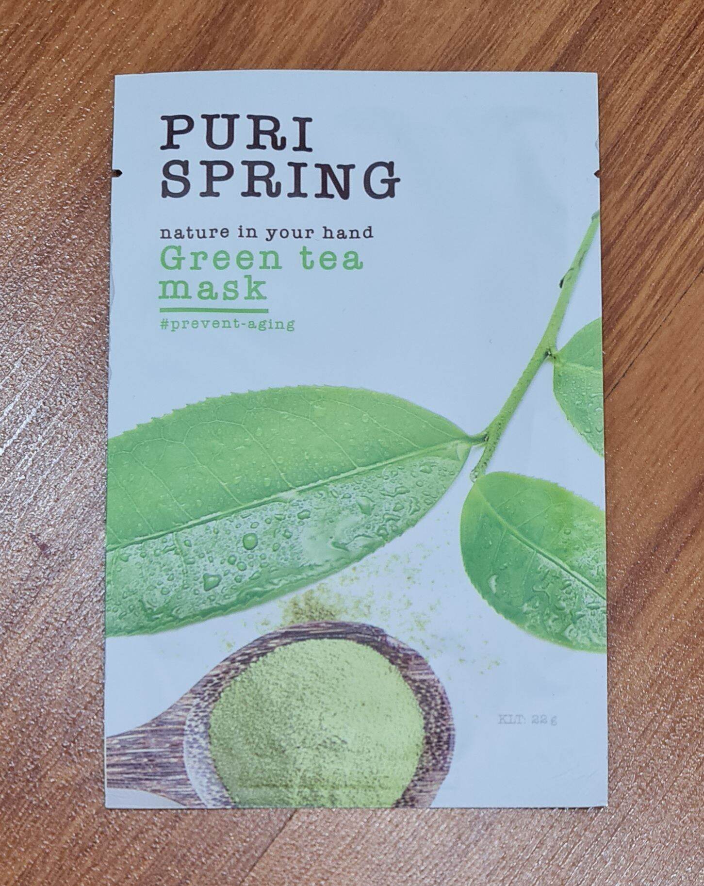 Mặt nạ Puri Spring trà xanh 22g