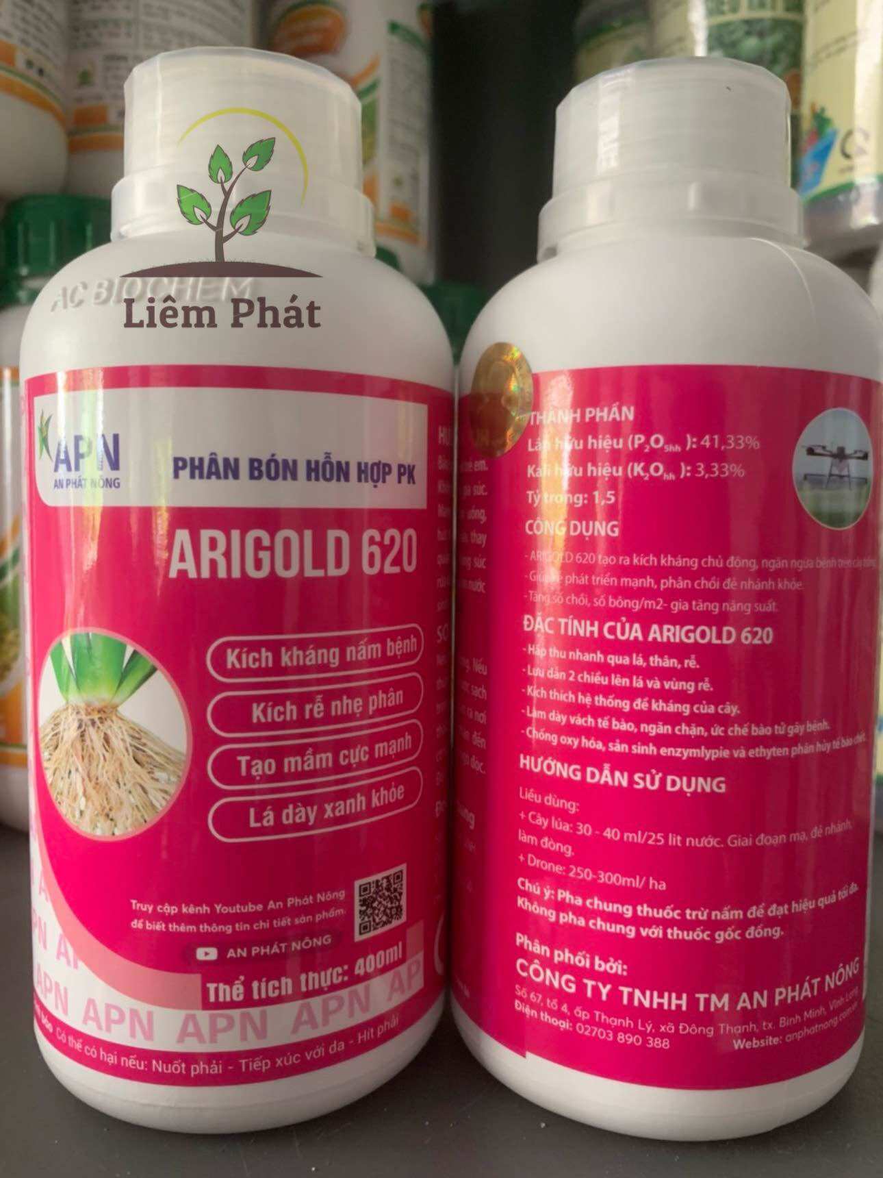 Arigold 620 chai 400ml của An phát nông