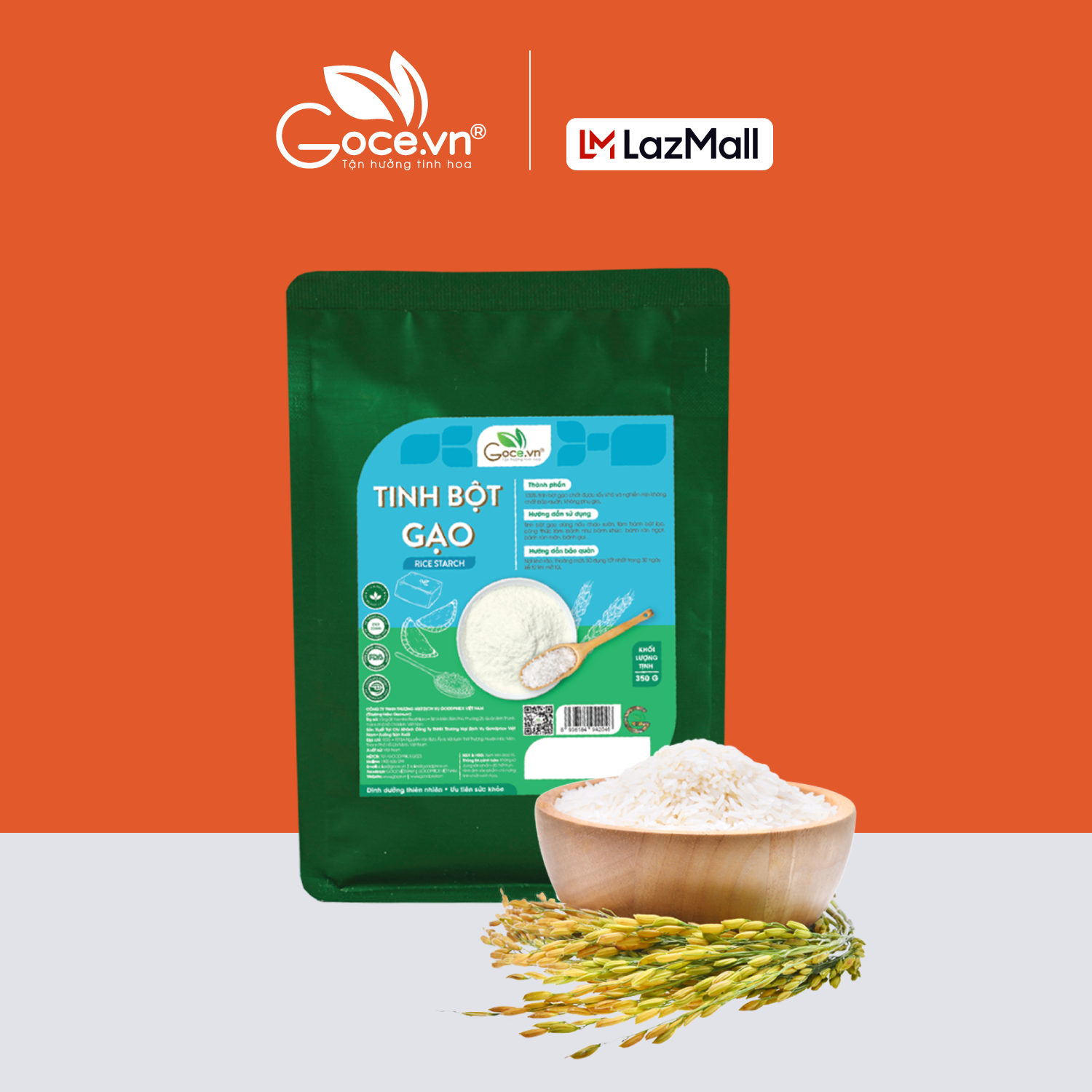 Tinh bột gạo goce - 350g