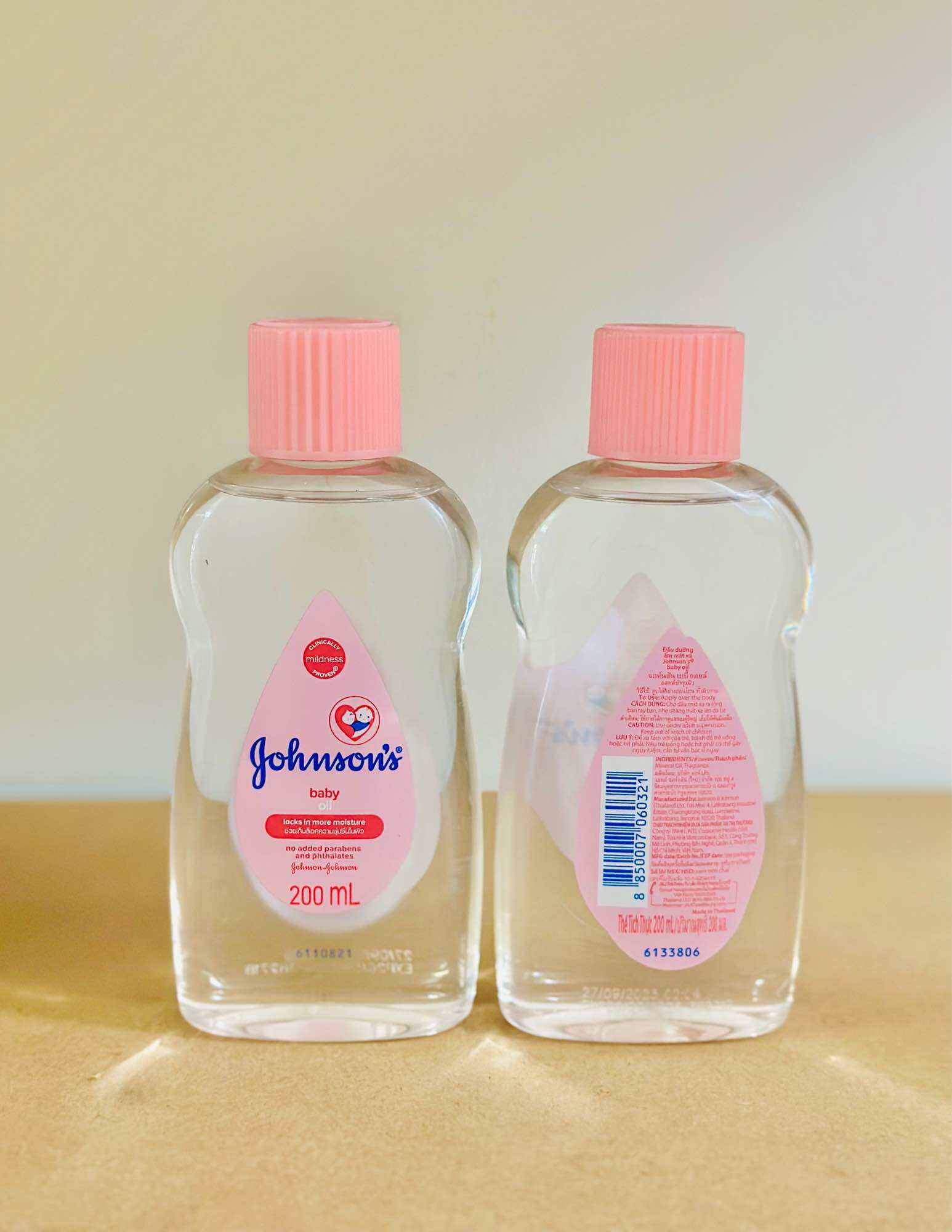 Dầu Mát Xa Massage Body Toàn Thân Cho Bé Johnson baby Oil Pink Kích Thích Dưỡng Ẩm