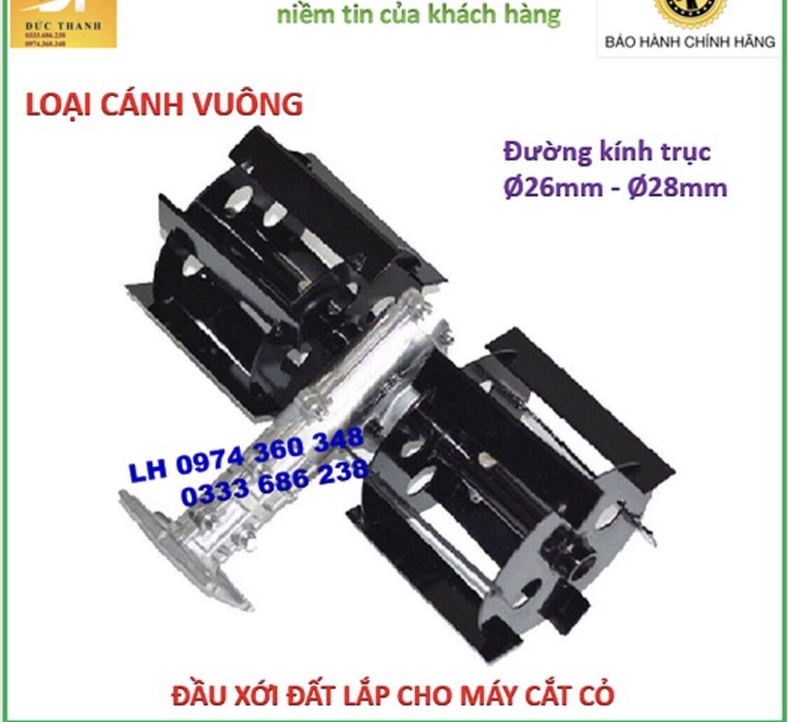 Đầu Xới Đất, Xéo Đất, Vạc Cỏ Gắn Máy Cắt Cỏ 28/9