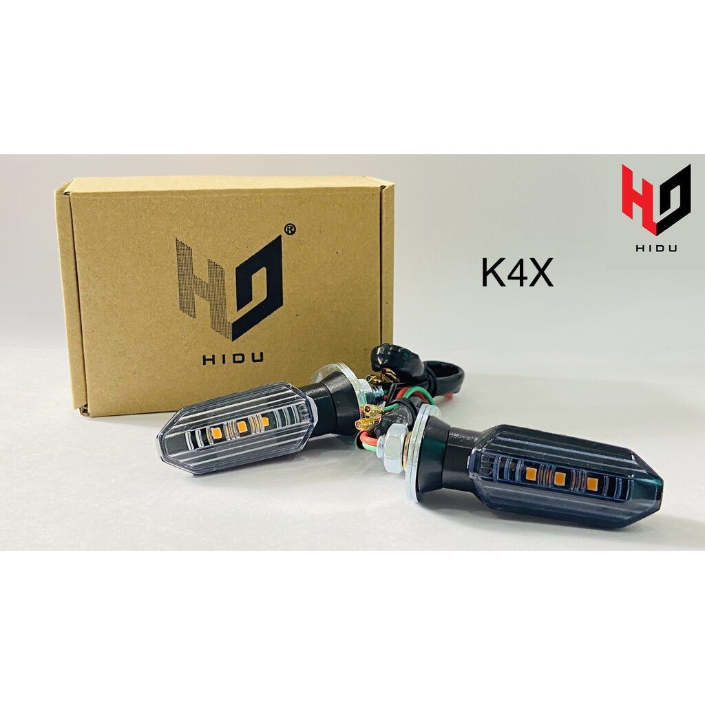 Đèn xi nhan K4X HIDU kiểu vario cho các dòng xe winner X, exciter 150, NVX, MSX, CBR,MT-seri, PKl, PKN -1 cặp