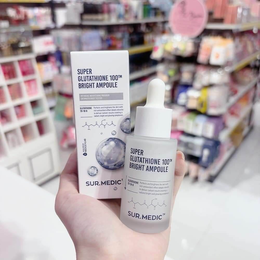 Serum Dưỡng Trắng Căng Bóng Da Surmedic Super Glutathione Bright Ampoule 32ml