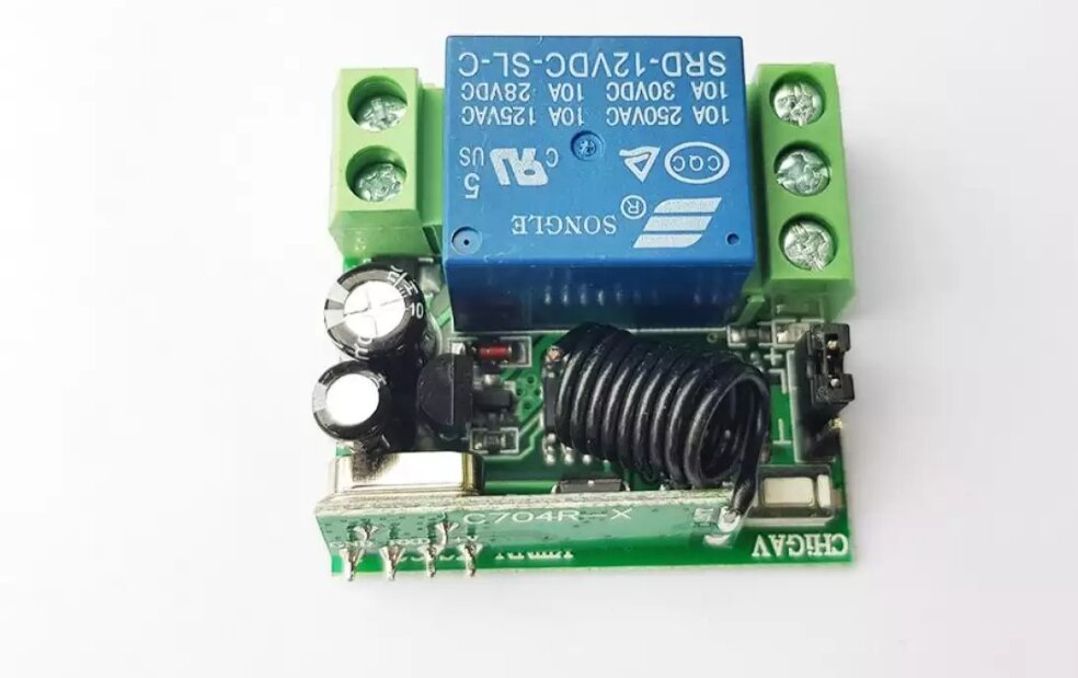 Bộ điều khiển 12v - rf 433 có học lệnh
