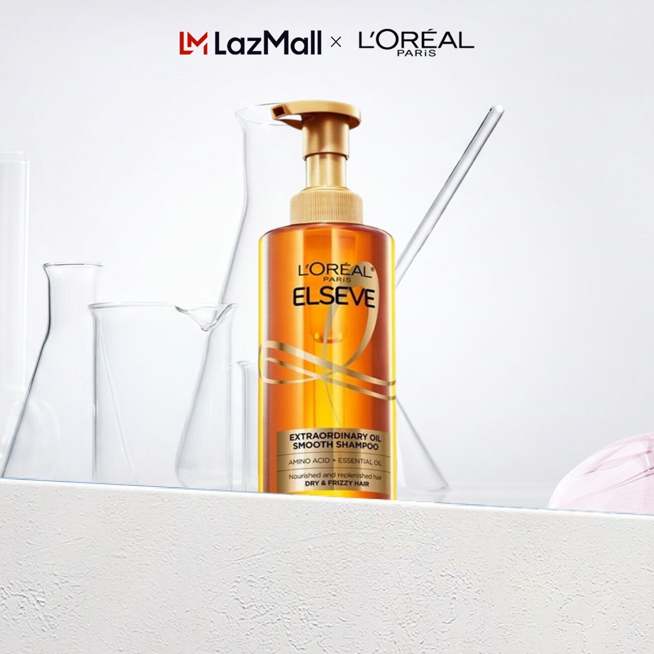 Dầu gội dưỡng tóc suôn mượt tóc cao cấp L'Oreal Paris Extraordinary Oil Sleek 440ml