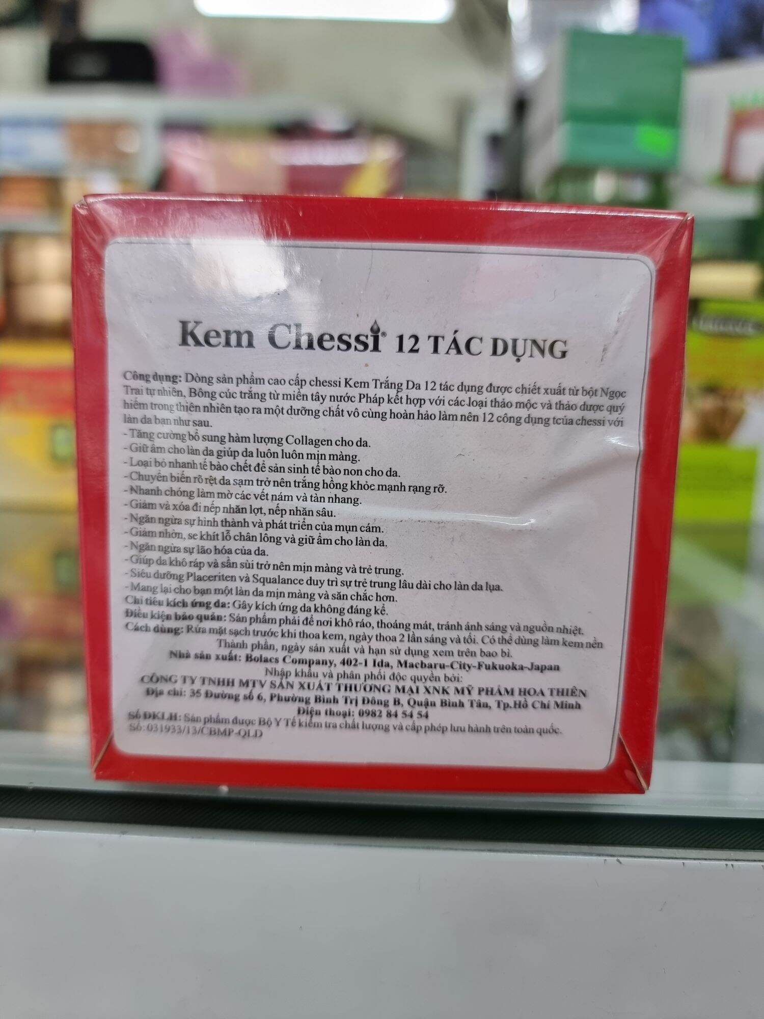kem chessi 12 tác dụng 25gr ( chuẩn cty ) lẻ 1 hũ