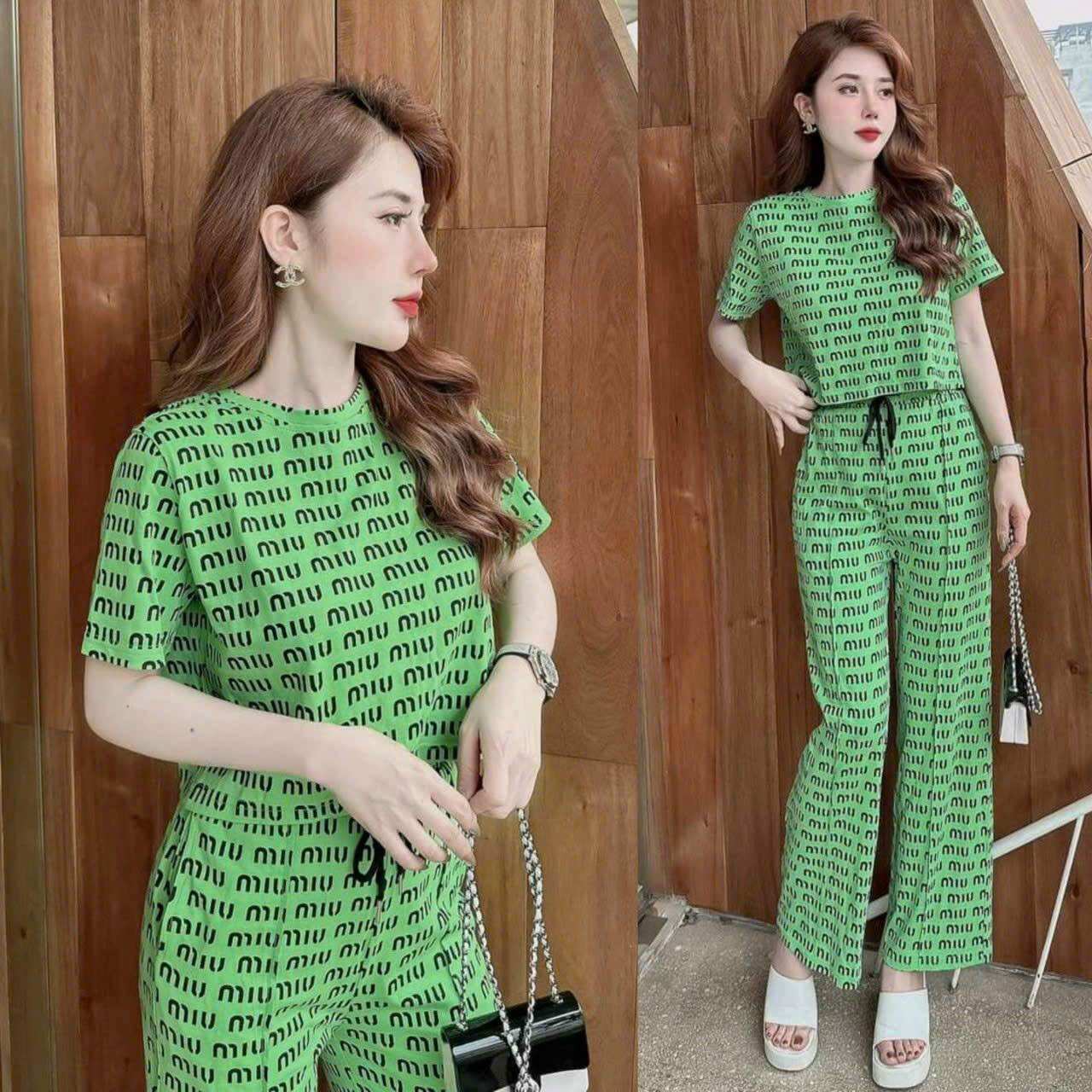 BỘ DÀI QUẦN ỐNG RỘNG MIU.MIU