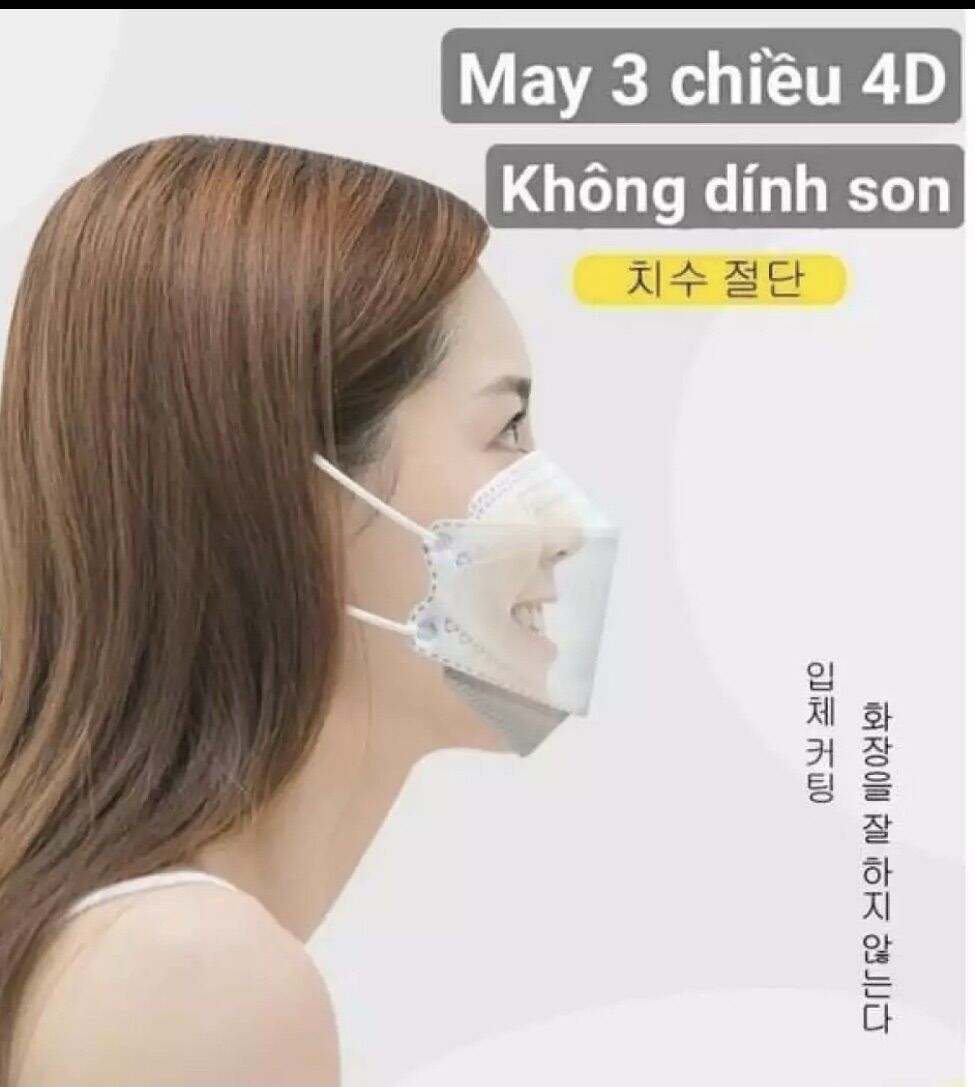 KHẨU TRANG Y TẾ 4D CAO CẤP TT MASK( 1 túi 10 chiếc)