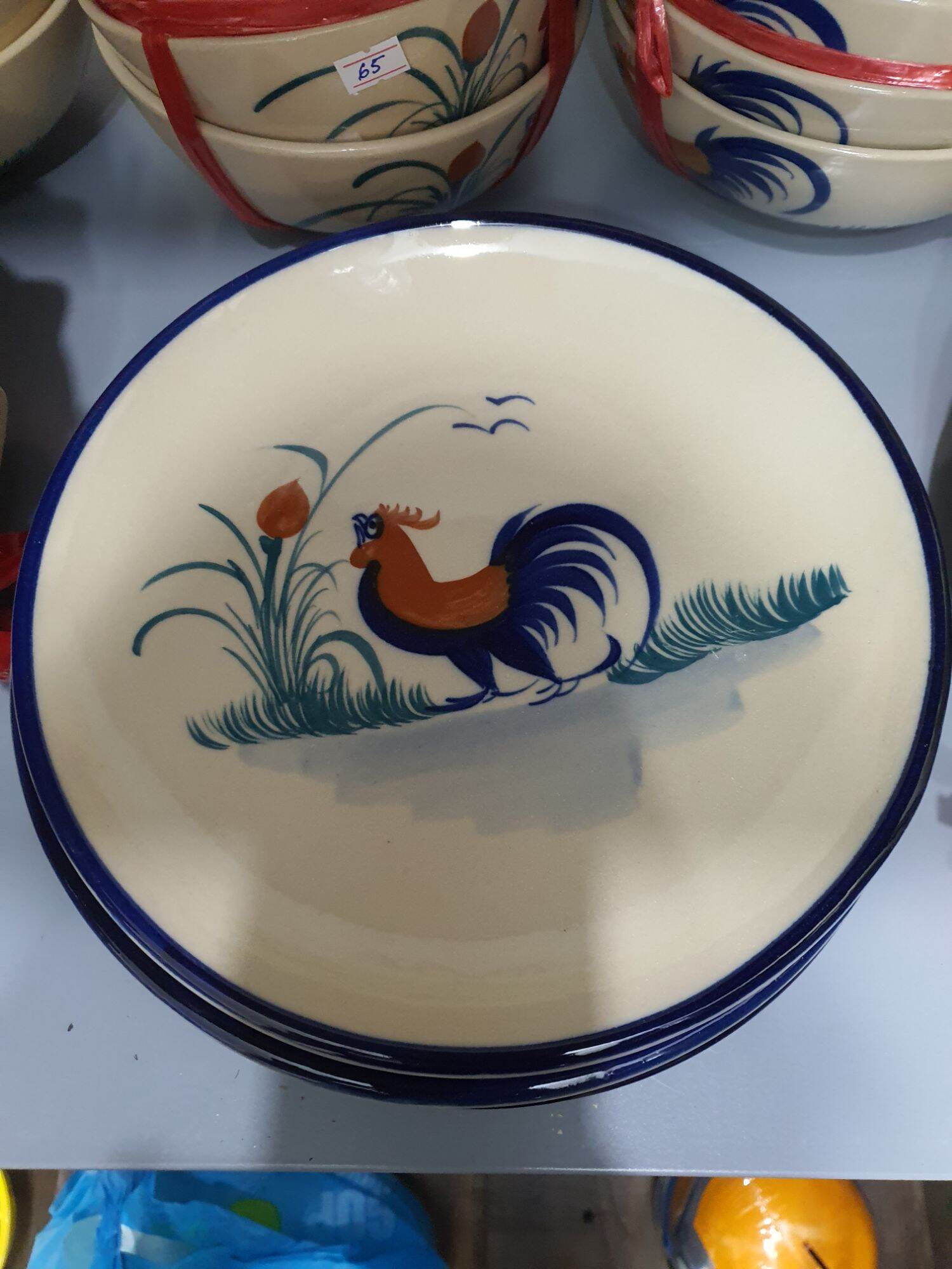 Dĩa tròn hình con gà cao cấp 25 cm