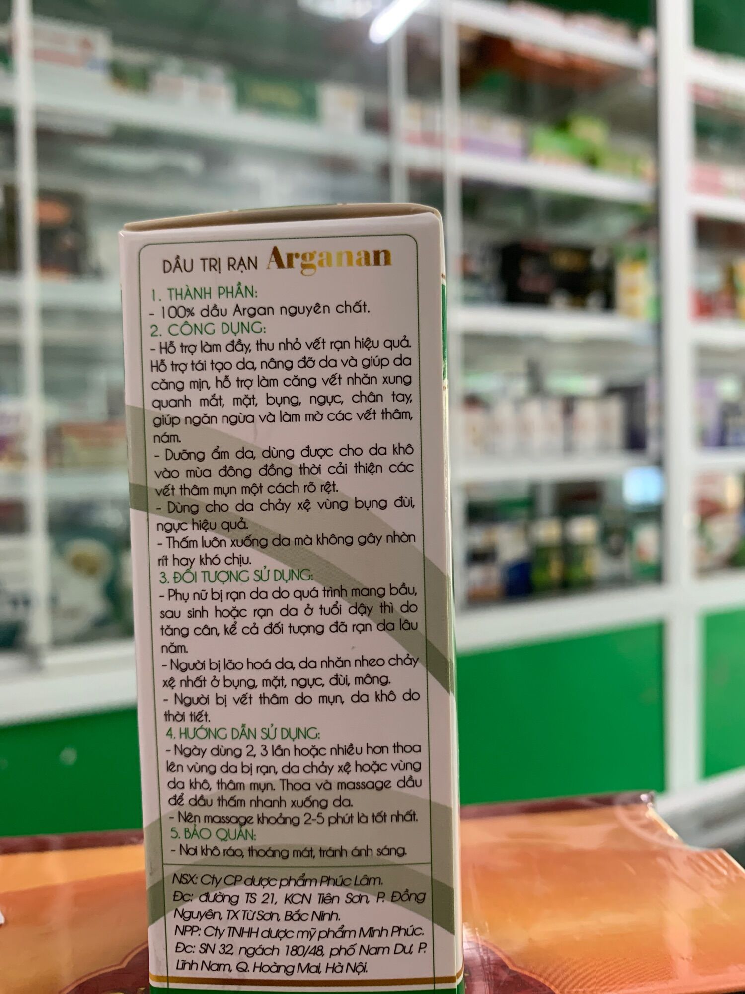 Arganan dầu trị rạn da