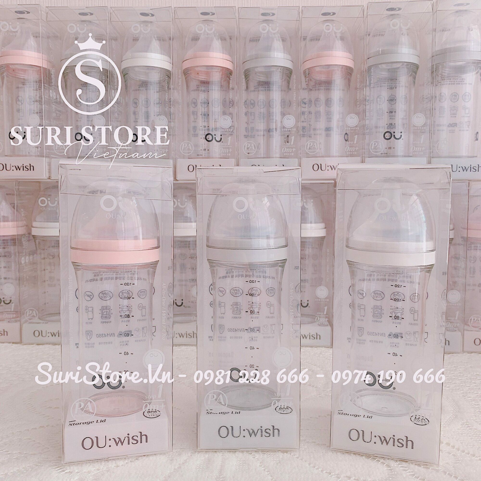 Bình sữa cao cấp OU:Wish Hàn Quốc