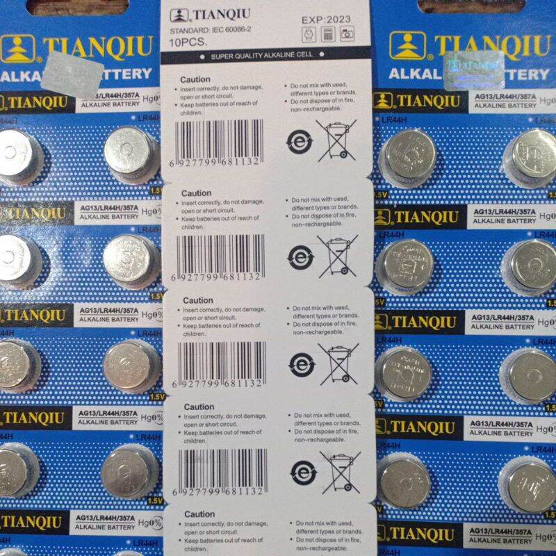 Pin Alkaline Battery AG13/LR44H/357A (1 vỉ 10viên) Pin Máy Trợ Thính