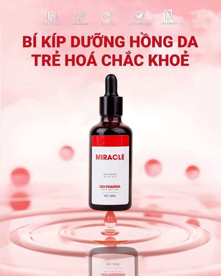 Serum tái tạo Miracle 30ml hết sạch mụn thâm nám tàn nhang sẹo rỗ )