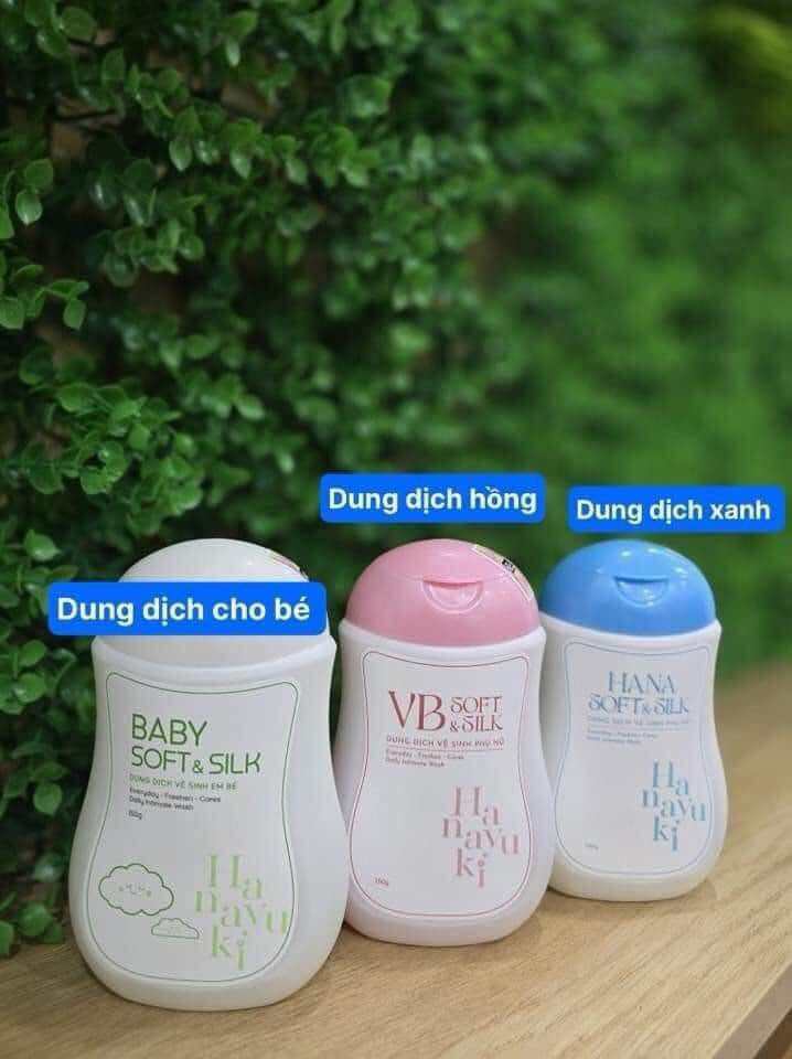 [Chính Hãng Đoàn Di Băng_Có Che Tên] Dung dịch vệ sinh phụ nữ hanayuki HANA SOFT&SILK 150g mẫu mới. 