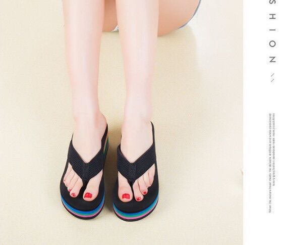 Dép kẹp xốp cầu vòng 9p ₫&&&