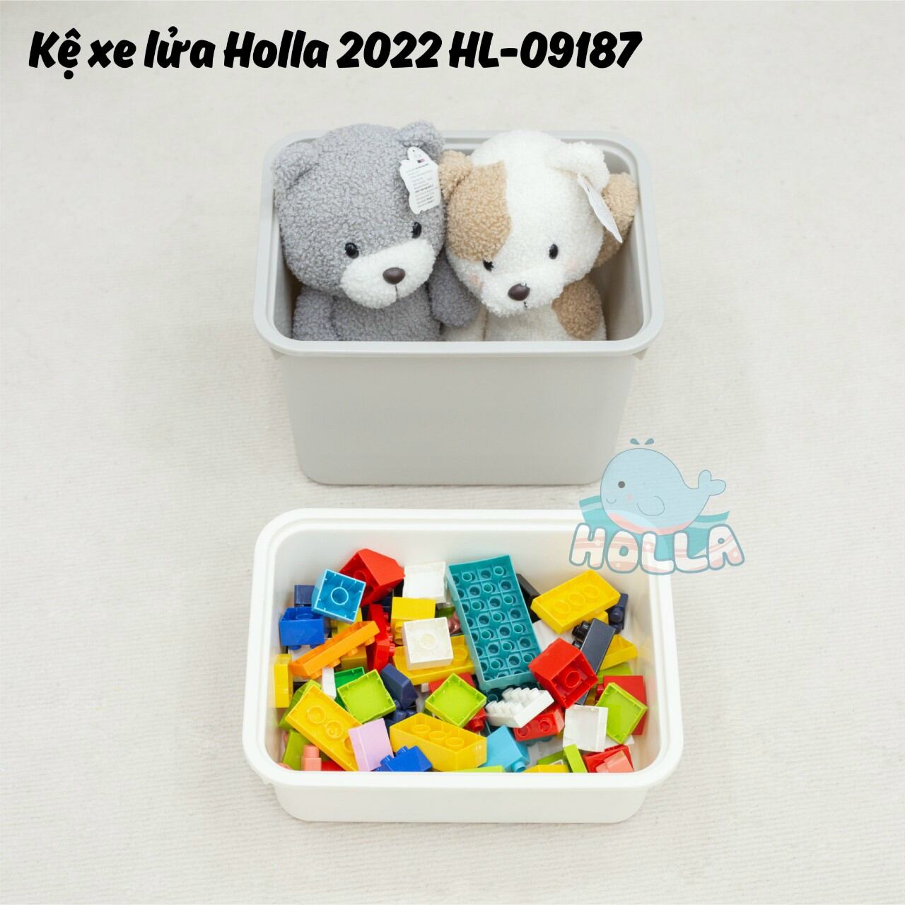 [HCM] Kệ đồ chơi xe lửa cho bé Holla 2022 HL -09187