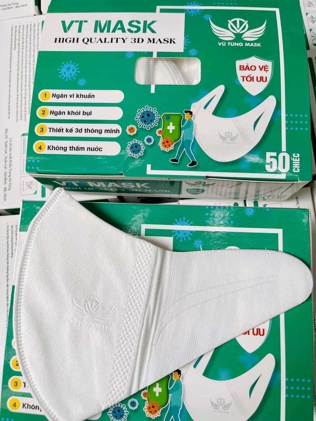 Hộp 50 chiếc Khẩu Trang 3D Mask công nghệ Nhật
