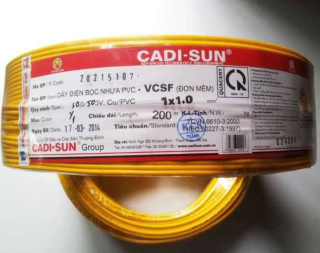 Dây điện Trần Phú, Cadisun chính hãng