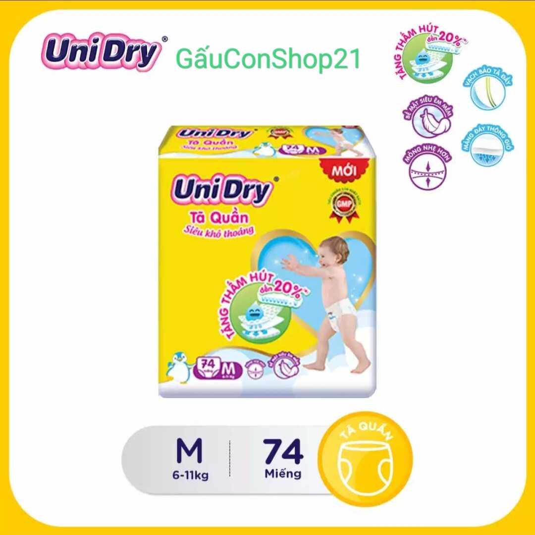 Tả quần unidry size m chính hãng 74 miếng