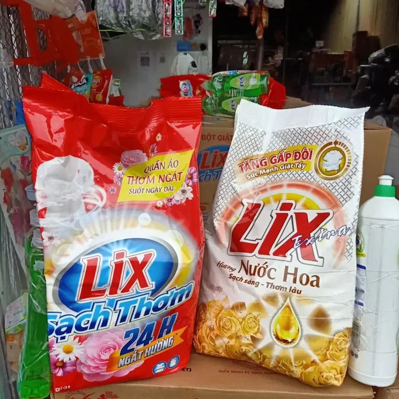 Bột giặt LIX 5,5KG tặng kèm nước rửa chén