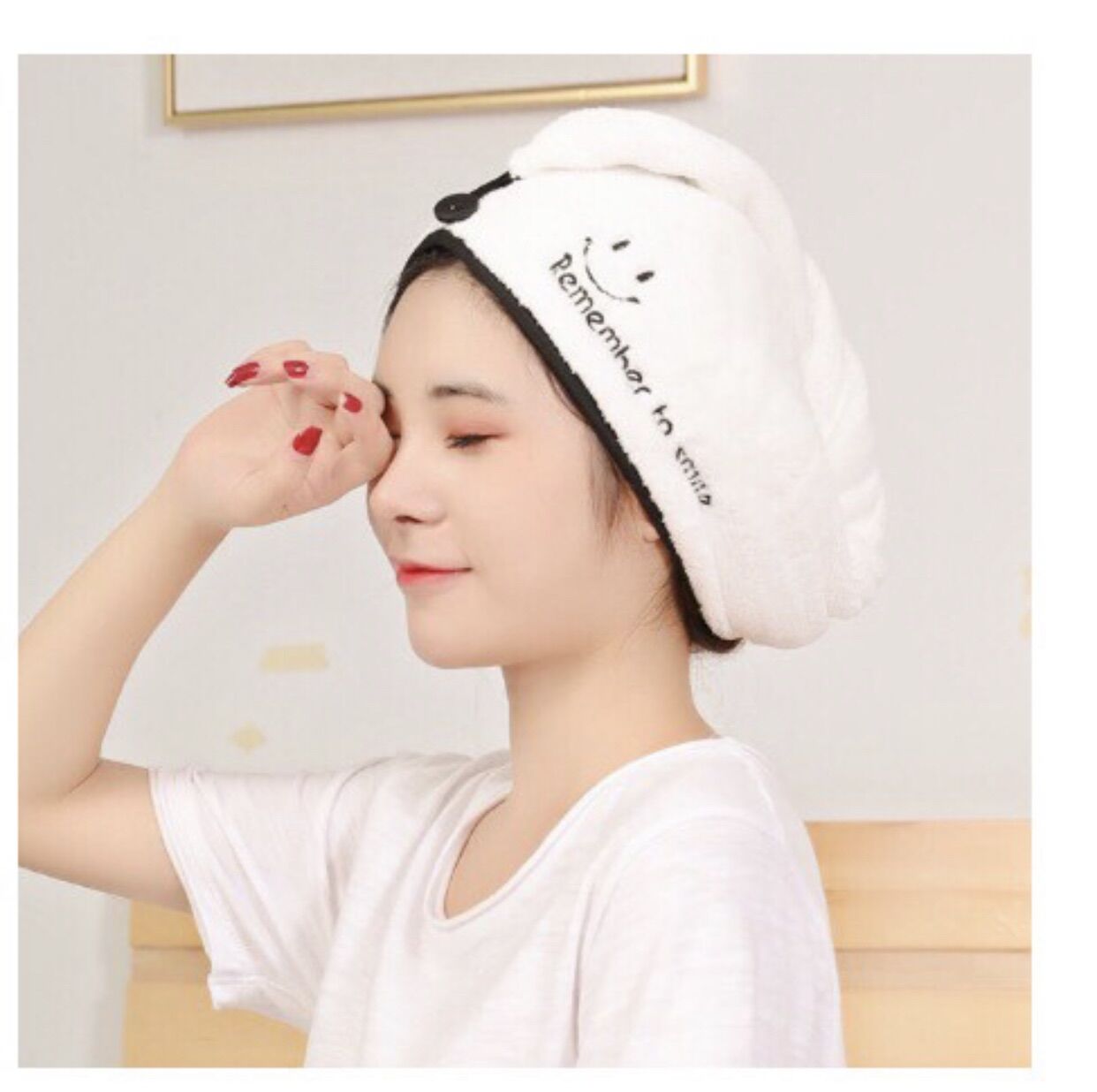 (💥 Loại 1💥 ) Khăn Quấn Ủ Tóc Lau Khô Siêu Tốc