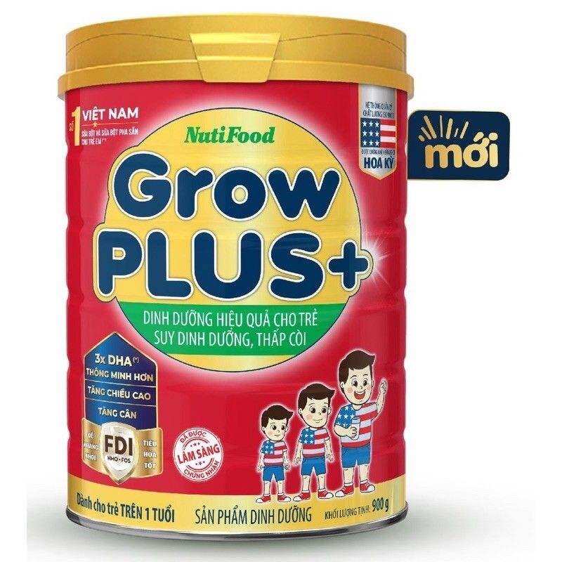 Sữa bột nutifood grow plus+ cho trẻ thấp còi 900g