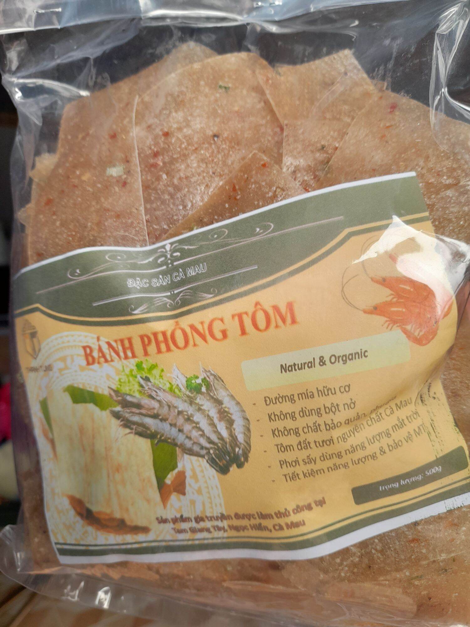 Bánh phòng tôm 0.5kg đặc biệt 100% tôm đất