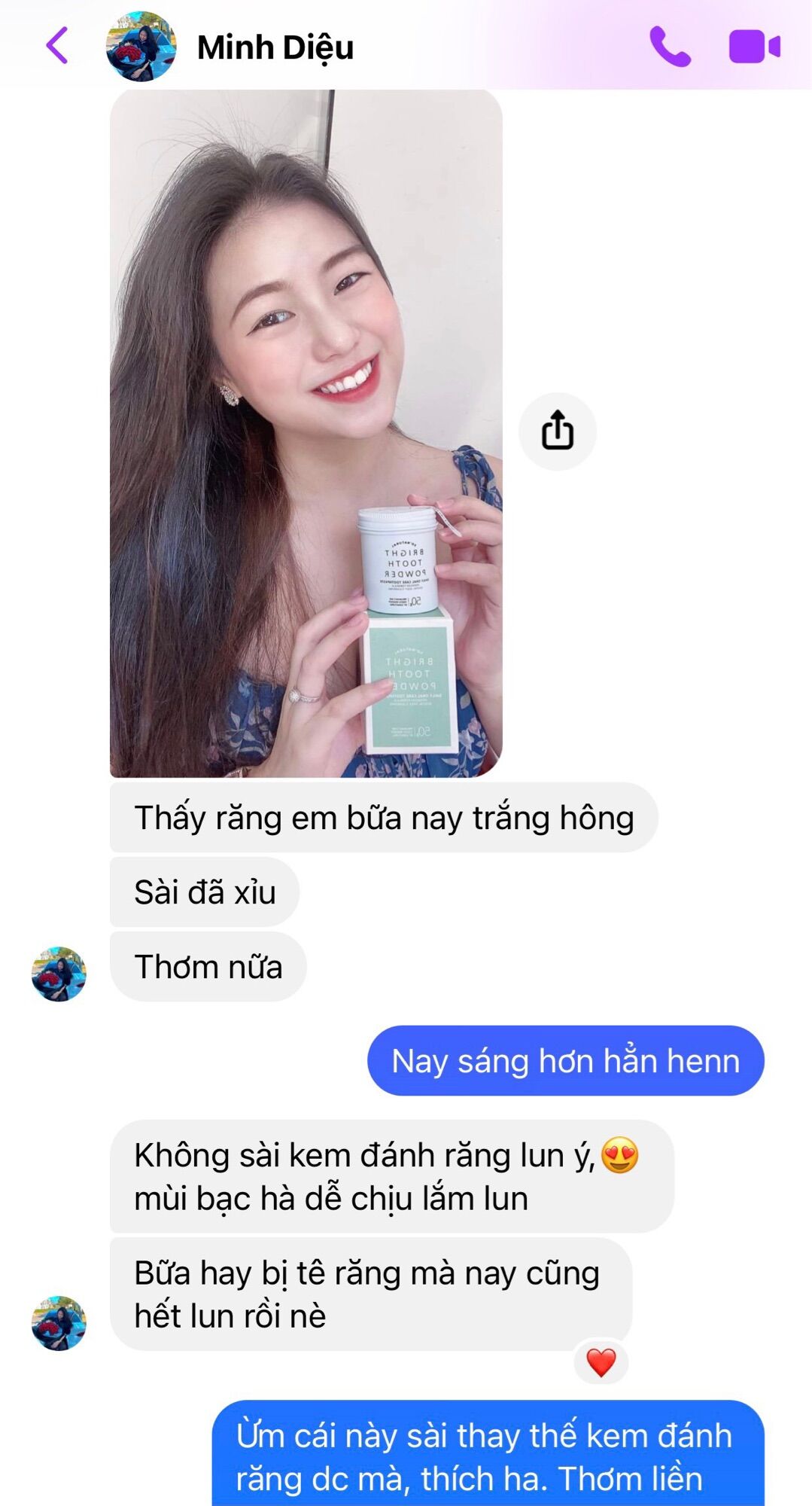 [HCM]Bột Đánh Trắng Răng Thơm Miệng BRIGHT TOOTH POWER Chính Hẵng