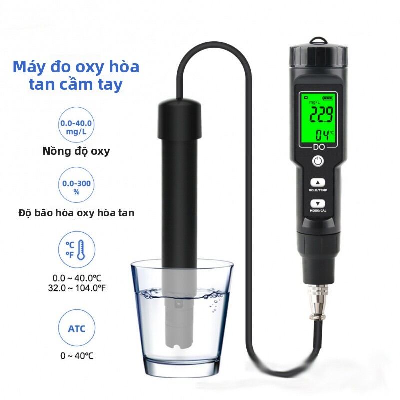 Portable Dissolved Oxygen Meter for Aquaculture and Water Quality Monitoring Giá 7,633,000 Đồng*Miễn phí vận chuyển