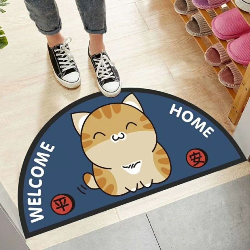 Thảm chân 3D hình bán Nguyệt ( giao màu ngẫu nhiên )