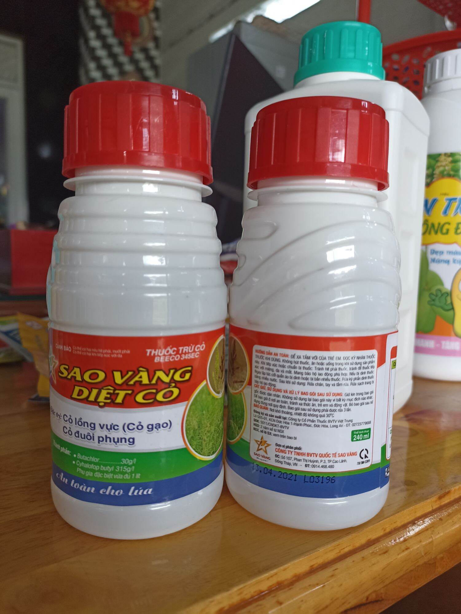 Thuốc trừ cỏ lúa sao vàng diệt cỏ chai 240ml trừ cỏ lồng vực cỏ đuôi phụng cỏ chác lác.