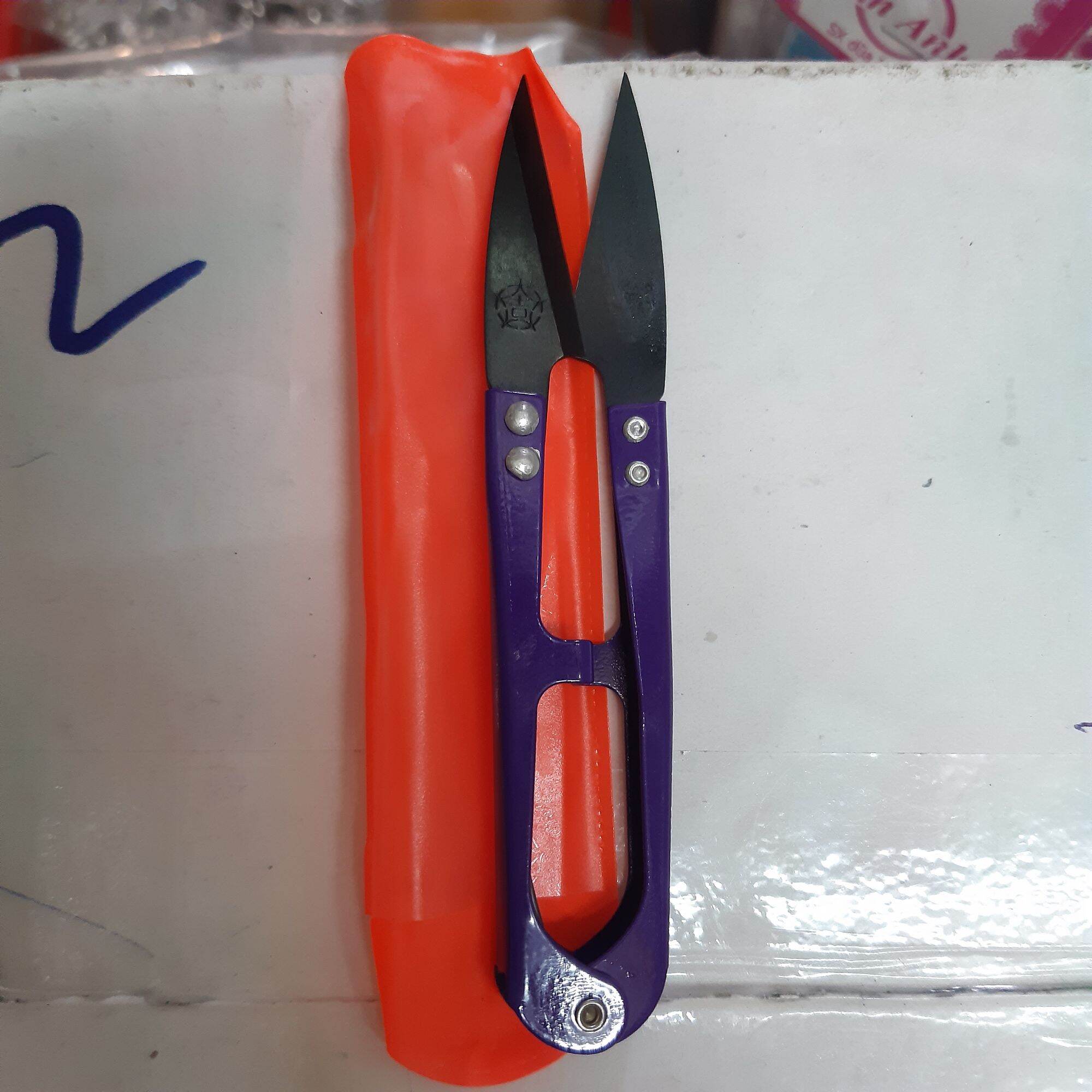 KÉO BẤM CHỈ BẰNG THÉP CÁN TÍM(1 HỘP 12 CÂY)