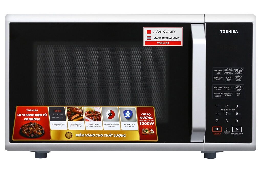 Lò vi sóng có nướng toshiba er-sgs23vn 23 lít + có nướng + sản xuất thái lan + bảo hành 12 tháng chính hãng