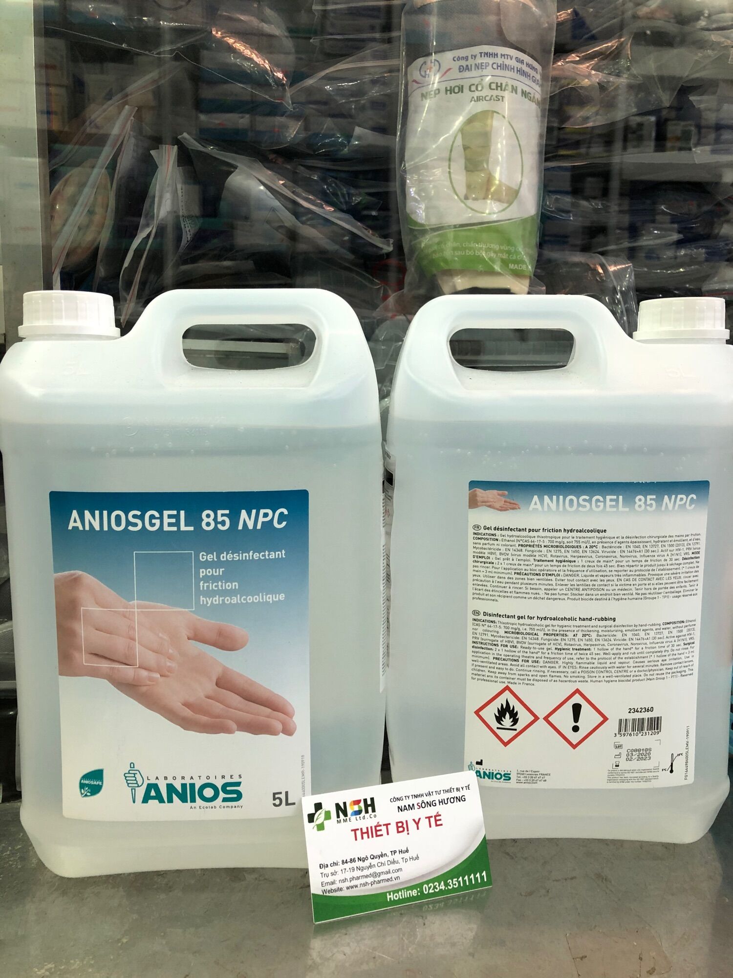 Can 5l 5 lít dung dịch rửa tay khô sát khuẩn anios aniosgel nước rửa tay khô sát khuẩn tay nhanh anios aniosgel 85 npc của pháp can 5l 5 lít