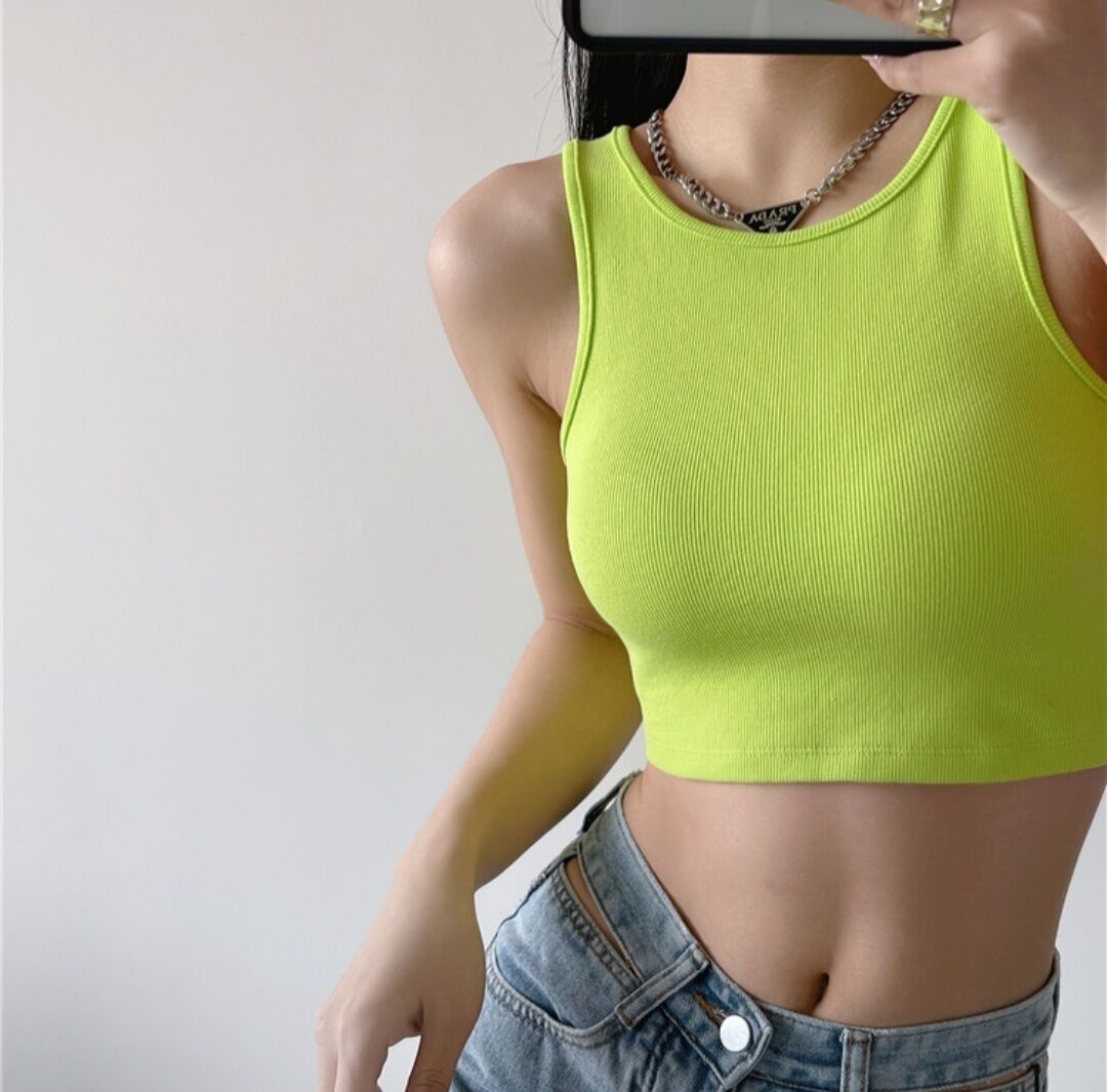 Áo Ba Lỗ Nữ Basic - Áo Croptop Nữ Cộc Tay Co Giãn (ĐỌC KỸ MÔ TẢ-CAM KẾT DÀY DẶN)