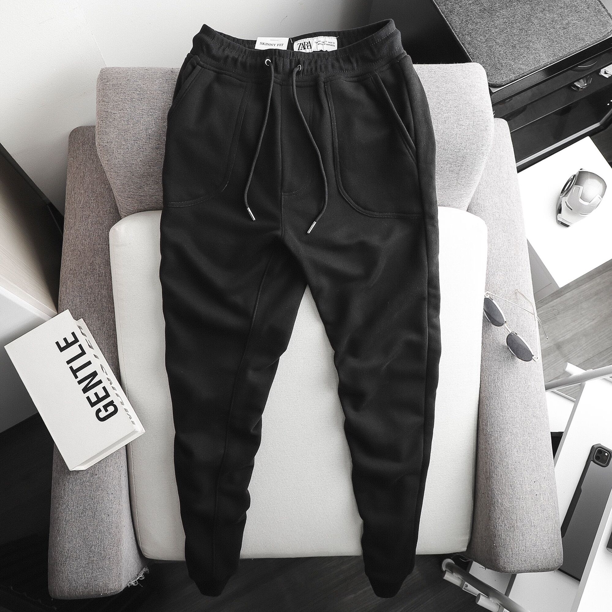 Quần jogger nam thun nỉ zara