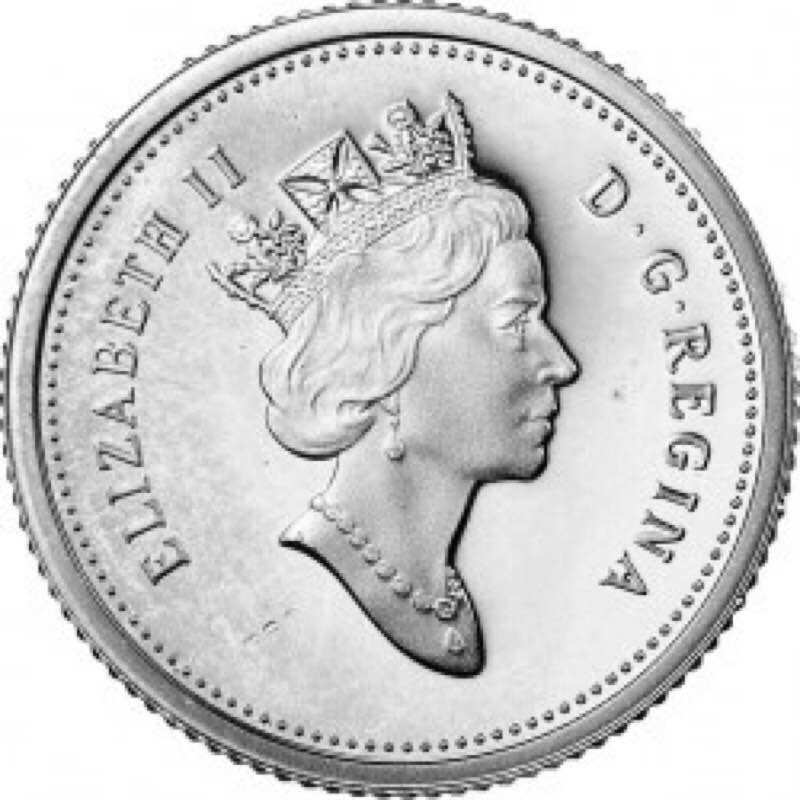 Đồng xu  10 cent của canada 1969 - 1989
