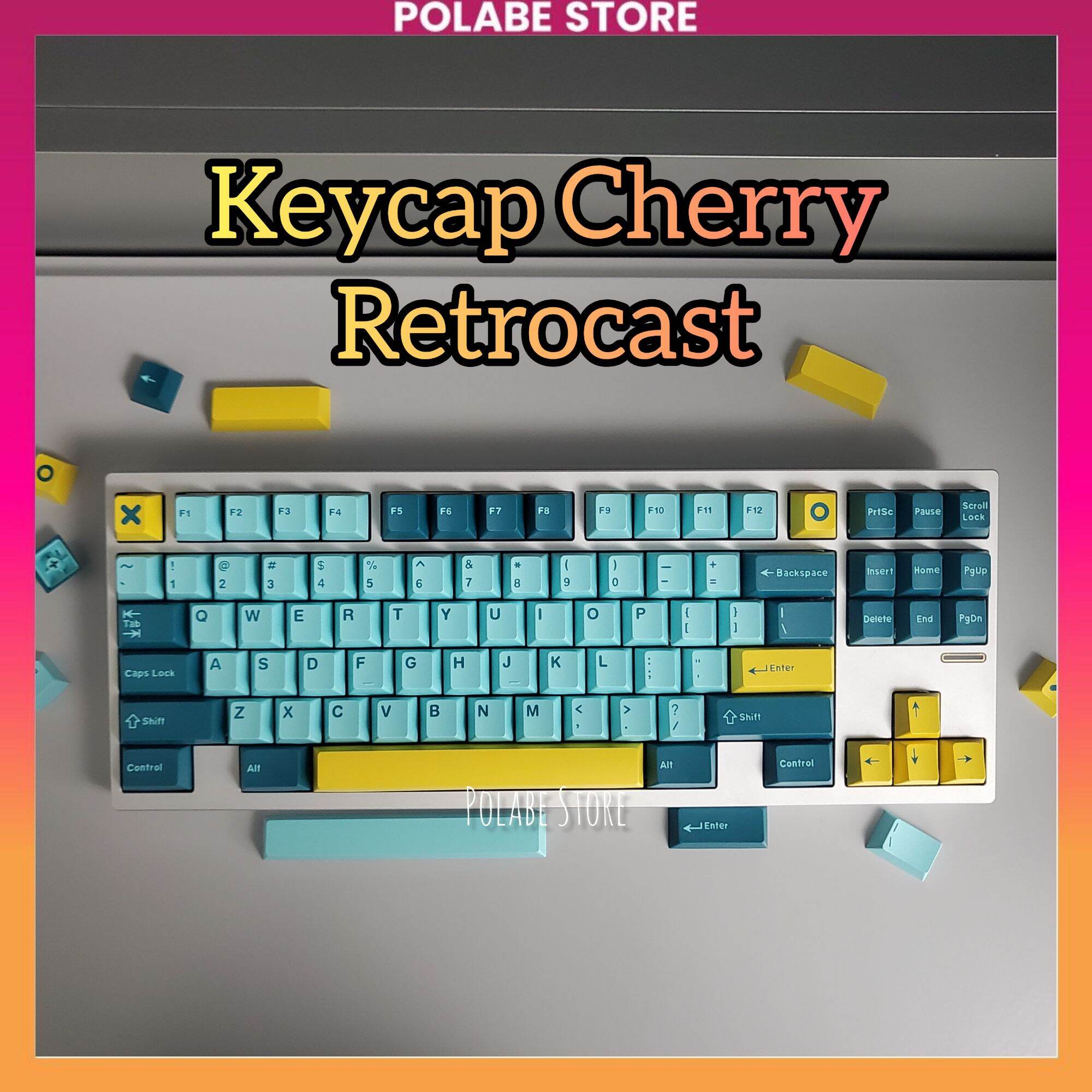 Keycap DaYe Retrocast Cherry profile ABS 2shot bàn phím cơ Polabe Store