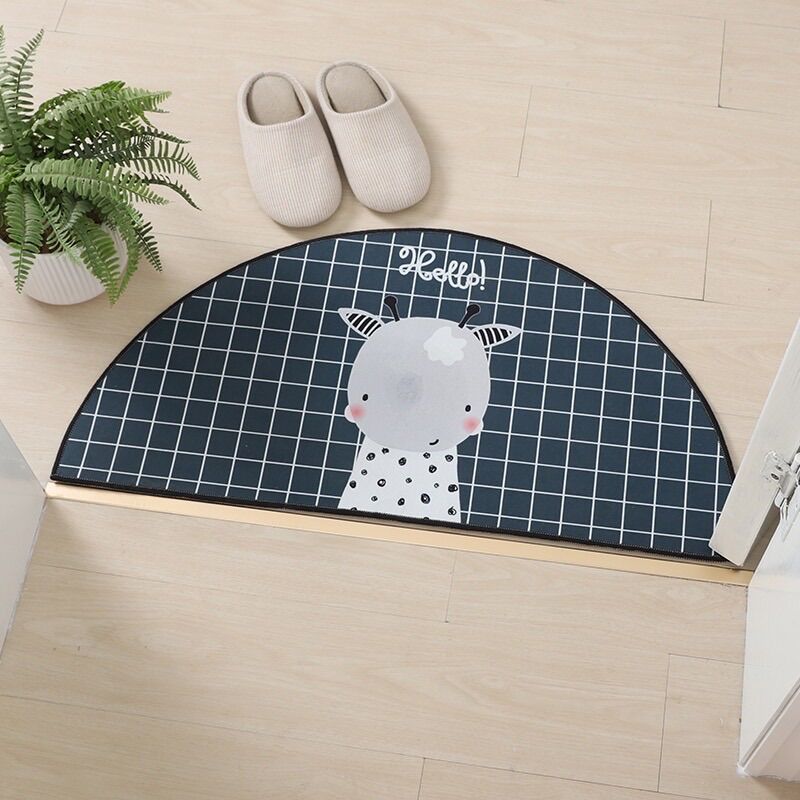 Thảm chân 3D hình bán Nguyệt ( giao màu ngẫu nhiên )