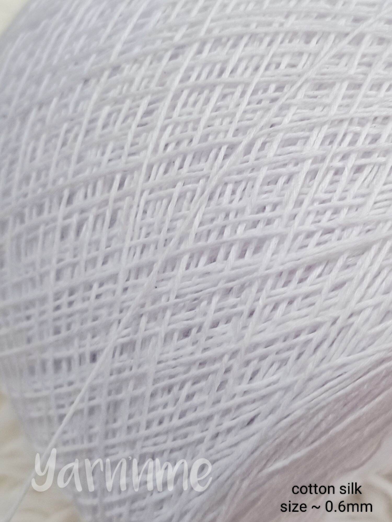 Sợi cotton pha silk Đài cực mềm mướt 0.8mm làm sản phẩm hè cho bé