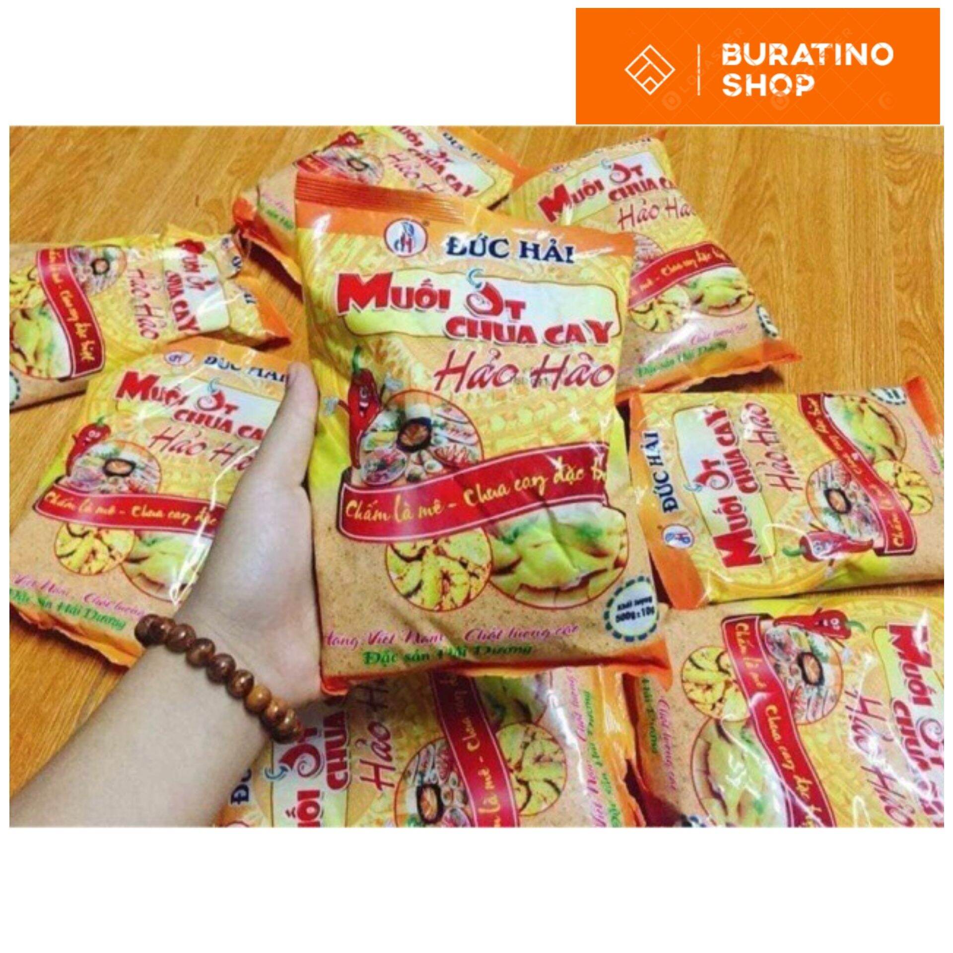 [HCM] Muối ớt chua cay Hảo Hảo (bịch 500gr)