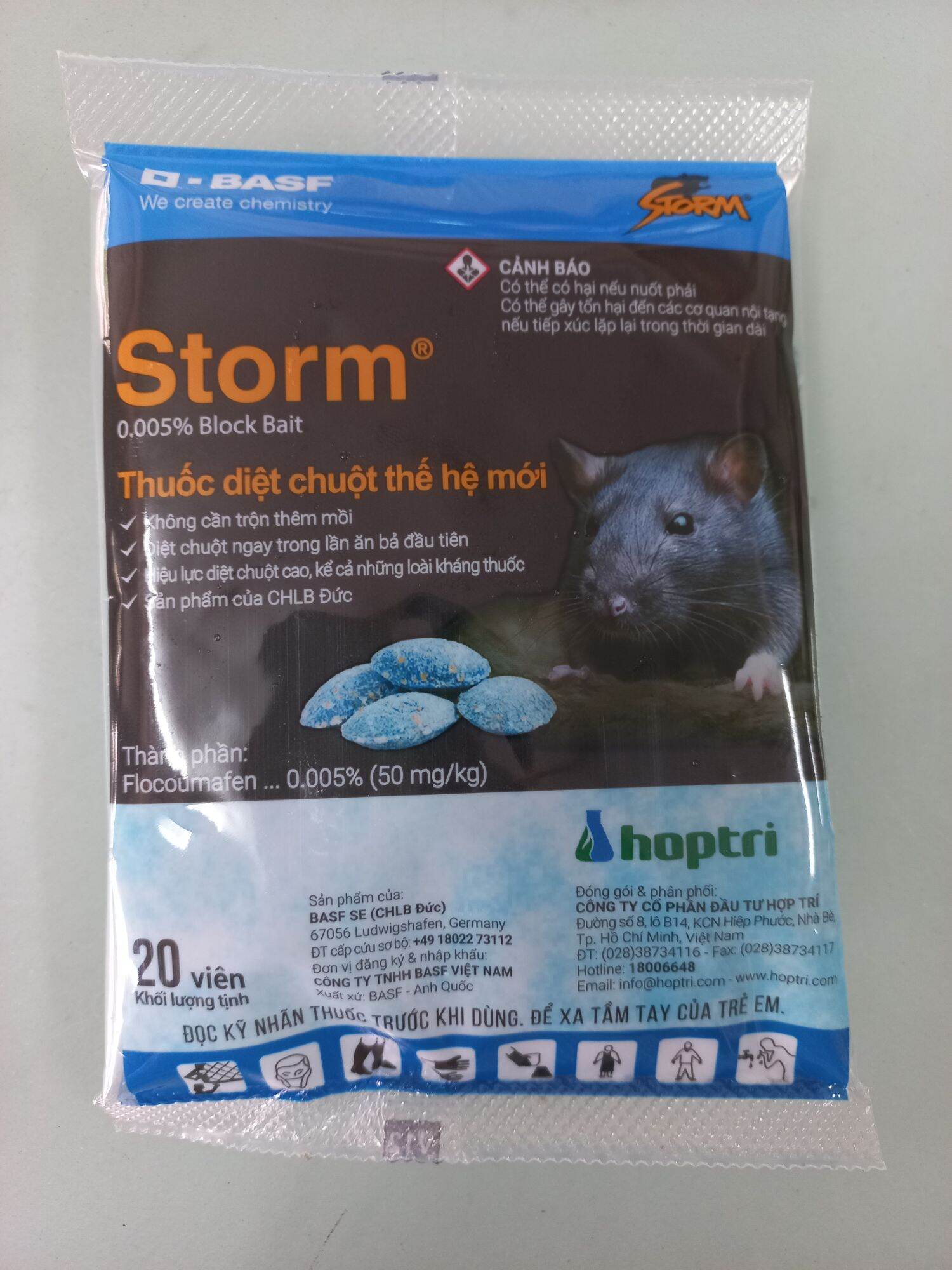 Thuốc trừ chuột Storm Hợp Trí 20 viên