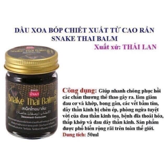 Dầu cù là con rắn thái lan