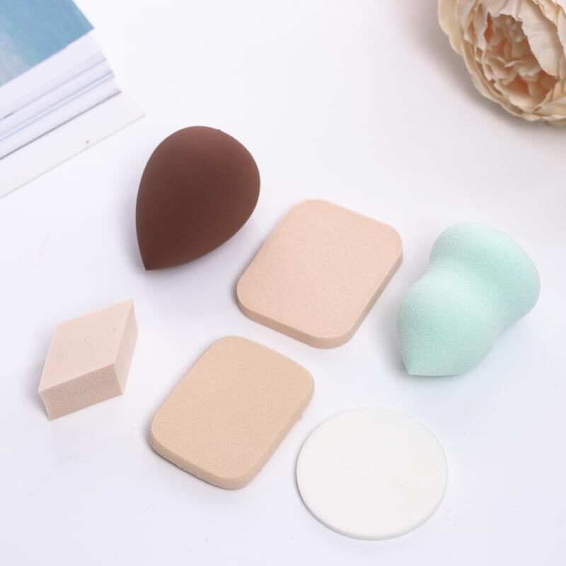 ❤ Combo 6 Bông Phấn Trang Điểm Tán Kem Nền Phấn Phủ Keli .