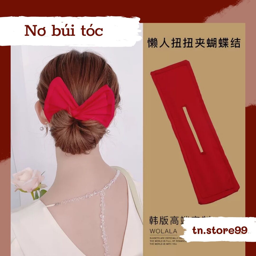 NƠ VẢI BÚI TÓC QUẤN KẼM