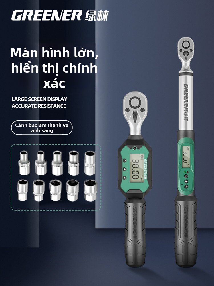 Greener | High Precision Kilogram Torque Tester Electronic Digital Torque Wrench Giá 5,767,000 Đồng*Miễn phí vận chuyển