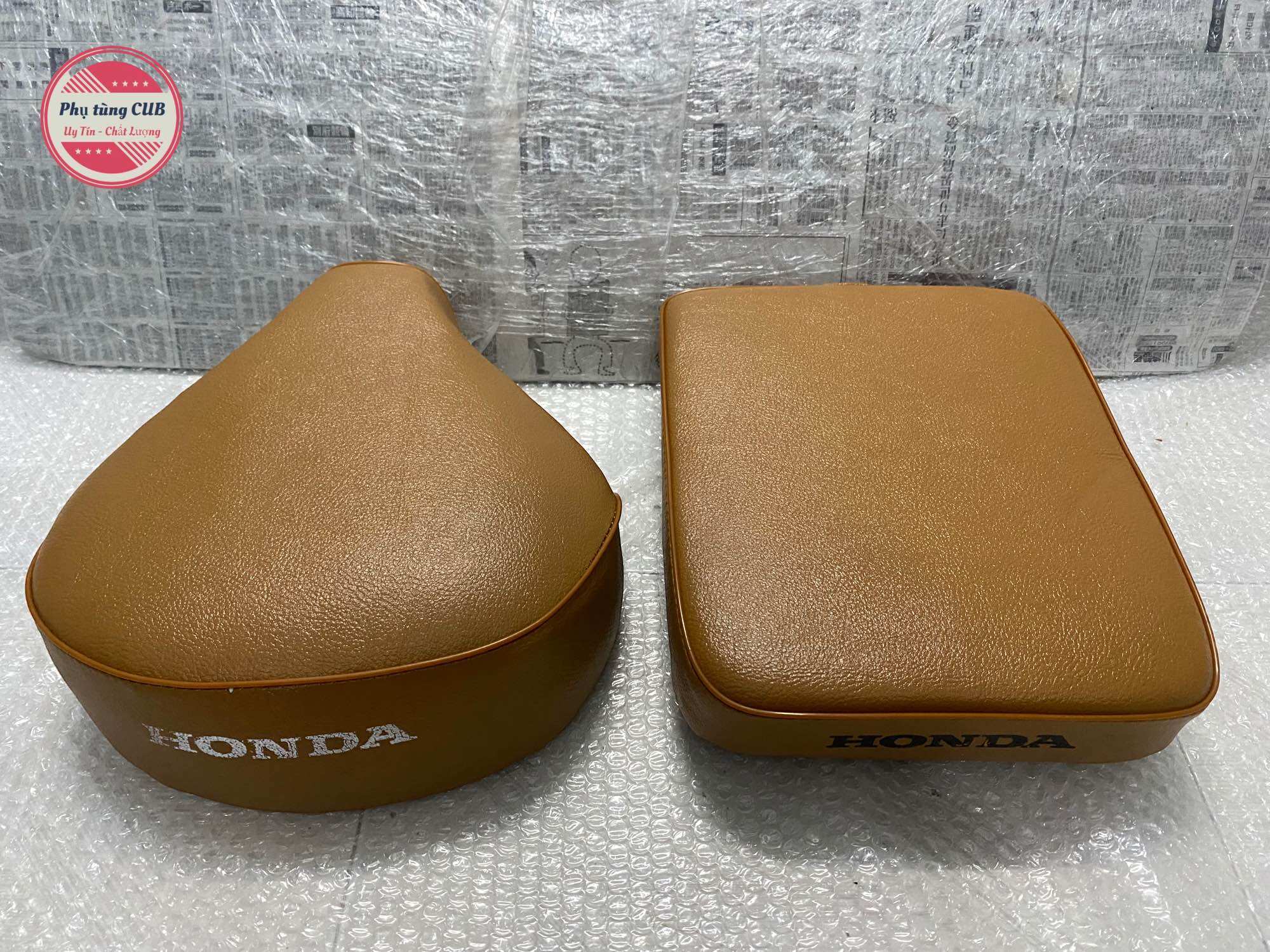 Bộ yên xe cub 78/50 màu bò