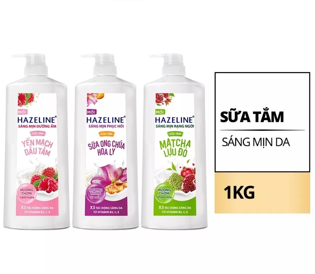 Sữa tắm hazeline chai 1kg