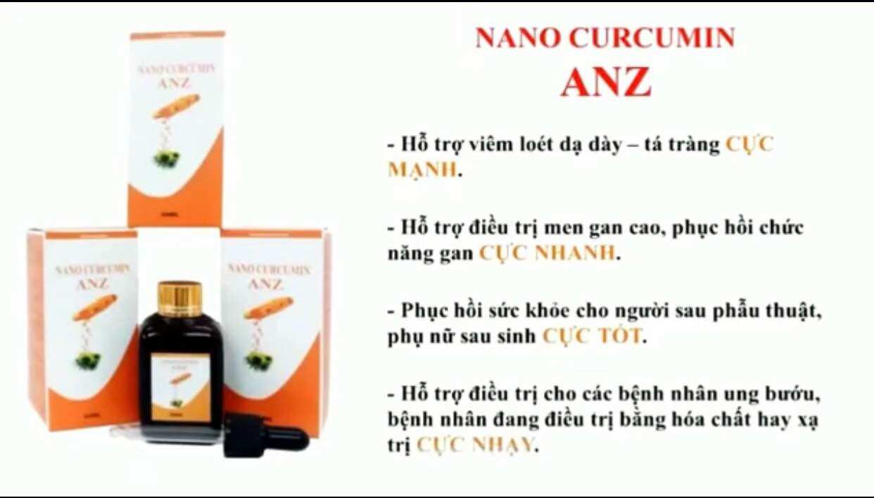 Nano Curcumin dạng dung dịch lo 30ml (hỗ trợ điều trị viêm loét dạ dày tá tràng)