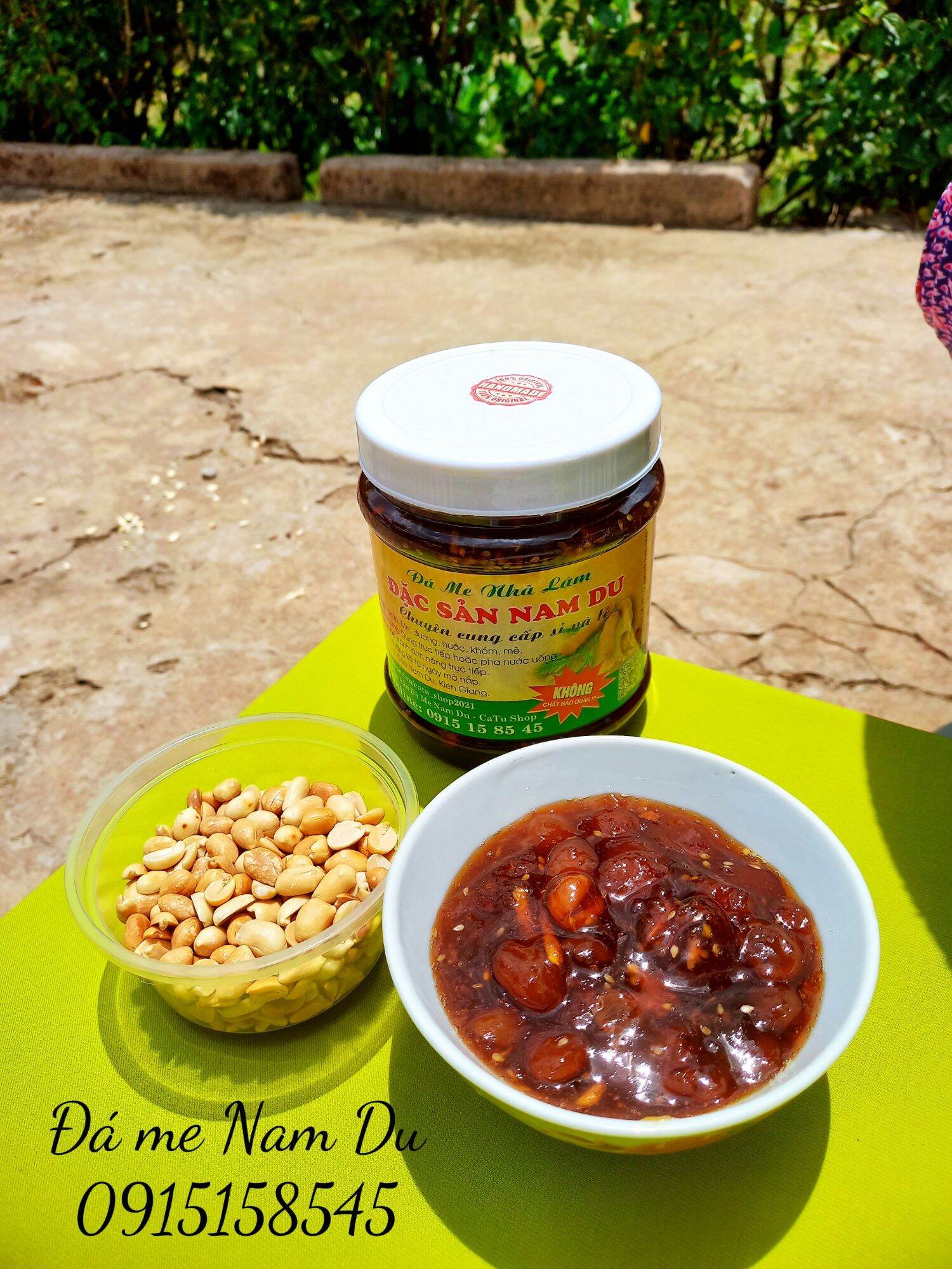 Đá Me Nam Du đá me hạt dẻo hộp 1kg